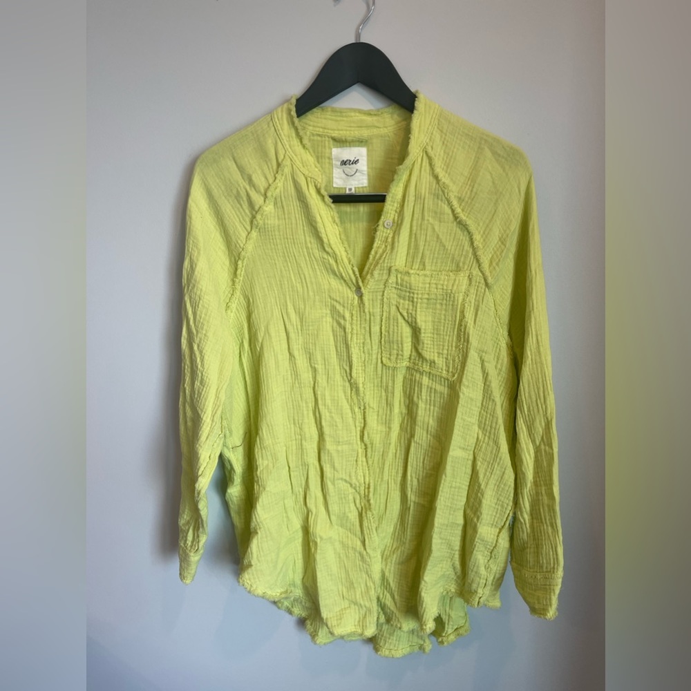 Aerie cotton button down overshirt